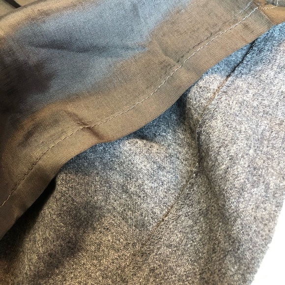 Vintage Lizwear Wool Blend Pewter Gray Wrap Skirt Size 8 - Picture 10 of 11